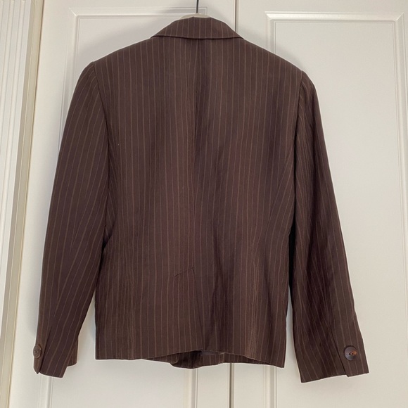 DANA BUCHMAN SILK/LINEN BLEND BLAZER Sz PETITE 10 - Picture 3 of 12